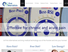 Tablet Screenshot of firstalternativetherapies.com